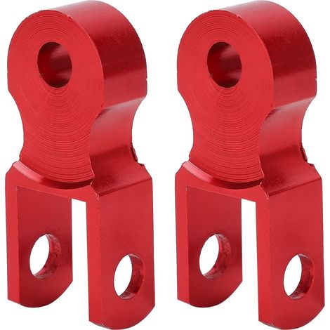 2 Pièces Rehausseur D'amortisseur, M10 Amortisseur Riser Moto Arrière, Rehausseur D'extension de Hauteur D'amortisseur Arrière, Rallonge de Élévateur Amortisseurs de Moto Surélevés (Rouge) (1/5)