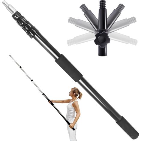 Telescopic Bar 6 m with Universal Metal Adapter for Screwing (1/5)