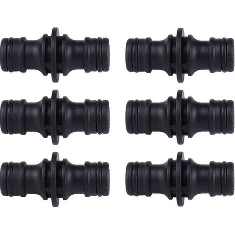 Aidqxbaoer 6-teilige Gartenschlauchverbinder, 1/2-Zoll-Doppelsteckerstück, zum Verbinden von zwei Schläuchen zur Verlängerung, auch bei hohem Wasserdruck.