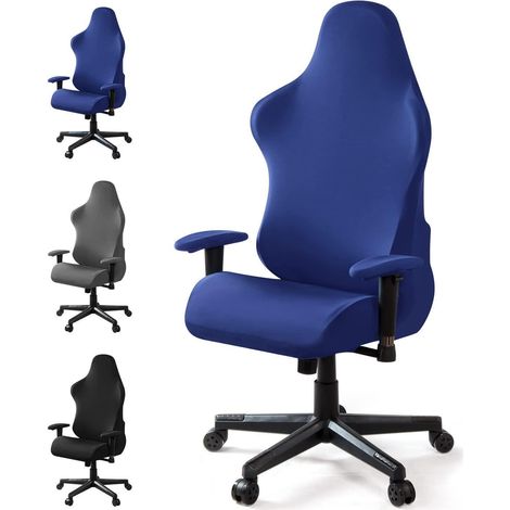 Gaming Stuhlbezug Blau Dehnbar Waschbar für Computer- & Bürostuhl (1/5)