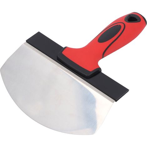 Truelle en acier inoxydable de 6 pouces, truelle à plâtre en forme d'arc pour la peinture des murs, pour la construction. (1/5)