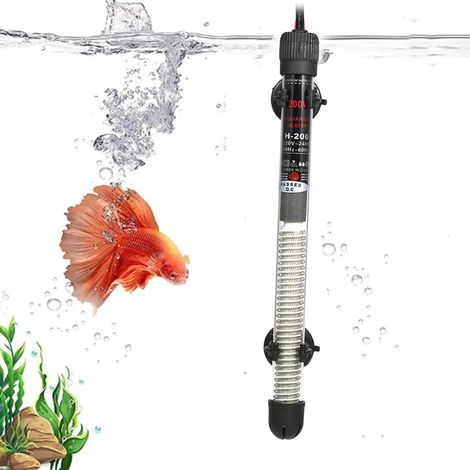 Applicable 200W Réchauffeur D'aquarium,Chauffage pour Aquarium,Chauffe Eau Aquarium,Mini Chauffage Aquarium Chauffe Submersible,avec Ventouses (1/5)