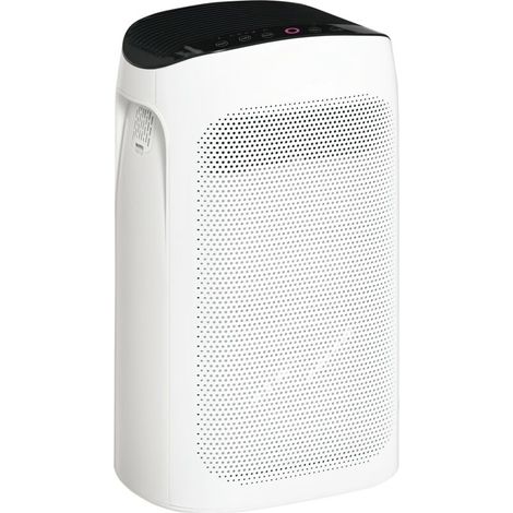 Luftreiniger mit dreilagigem HEPA-Filter, CADR 210 m³/h, 3 Geschwindigkeitsstufen, Schlafmodus, Timer, Raumabdeckung 25–35 m³, gegen Pollen, Gerüche, Rauch und Staub – Crezuo