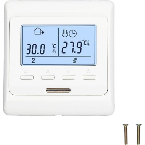 16A programmierbarer Raumthermostat für elektrische Fußbodenheizung, digitaler Thermostat für elektrische Fußbodenheizung (1/4)