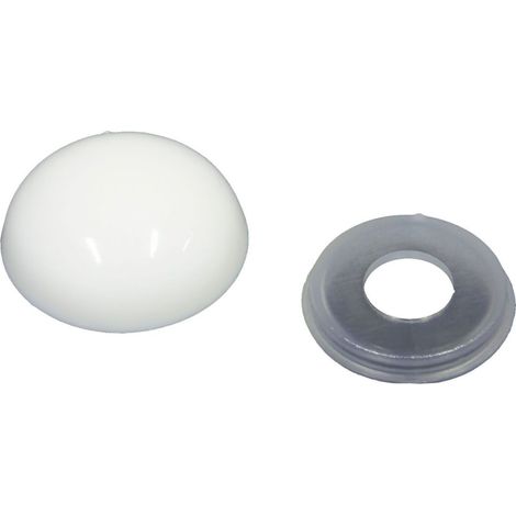 Abdeckkappen Ø 15 mm weiß Abdeckkappen