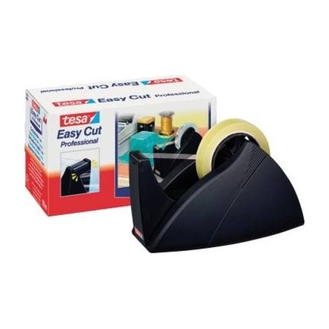 tesa Dispenser per nastro adesivo Easy Cut® Professional Nero Larghezza rotolo (max.): 25 mm Lunghezza rotolo (max.) 66 (1/2)