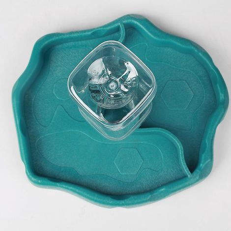 (bleu) Reptile Fontaine Boire, Bol Anti-dversement Pour Mangeoire Alimentaire 2 En 1, Bol En Plastique Turtle Gecko (1/5)