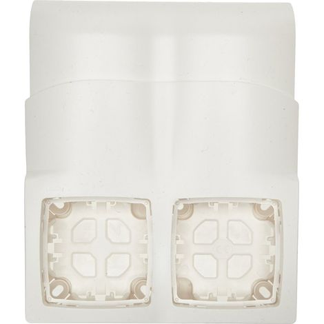 CADRE DOUBLE POUR MONTAGE APPAREILLAGE SAILLIE SUR PLINTHE 80 X 20 MM LEGRAND 098992 (1/3)