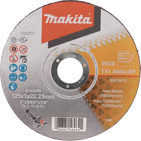 Trennscheibe Makita e-03040 125 mm 1 mm (1/3)