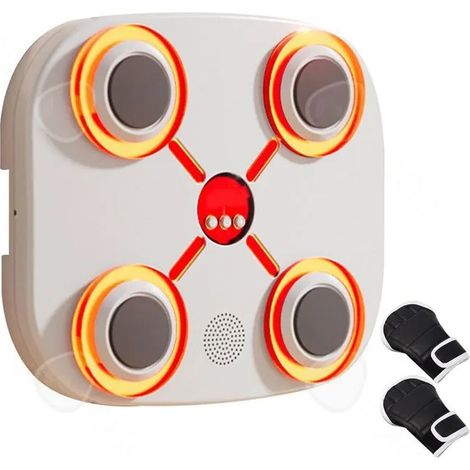 Panneau De Boxe Musical - 30 x 30 x 4,5 cm - Bluetooth - 3 Vitesses Réglables - Volume Ajustable - Pour Entraînement Fitness Et Réaction (1/5)