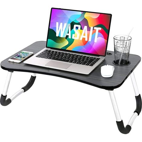 Support pour ordinateur portable - Table pour ordinateur portable - Noir (1/5)