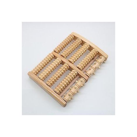 rouleau Massage Pieds Bois - Appareil Reflexologie Plantaire Masseur Pieds Relaxant - Appareil Massage Bois Avec Rouleau De Massage Pieds Zones De (1/5)