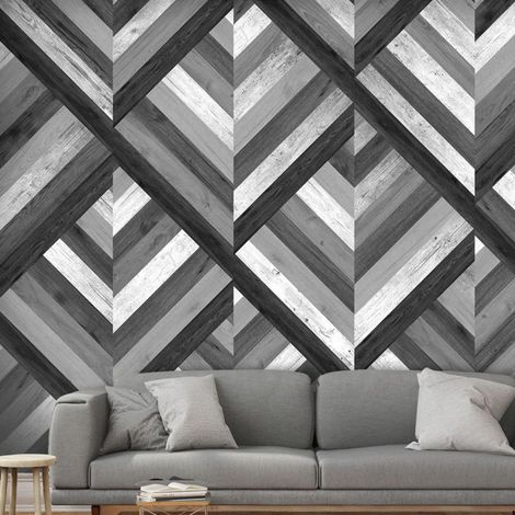 Papier Peint "Grey Maze" 50x1000cm (1/2)