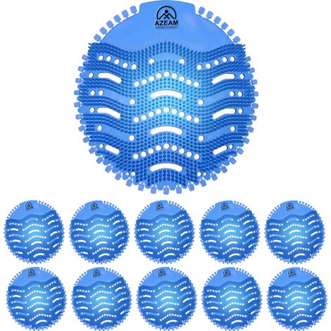 10 Pieces Urinal with Fragrance Urinal 30 Days Refreshing Effect Urinal Spray Air Protection Refreshing Each Toilet Urinal (Blue/Navy Fresh) (1/5)