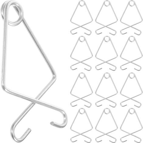 50 crochets plafond, acier, argenté, pour pots et lanternes (1/5)