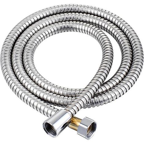 flexible De Douche Inox 150cm Made In Avec Double Protection Anti-torsion. Tuyau De Douche Rsistant La Torsion, Avec Protection Contre Les Coudes (1/4)