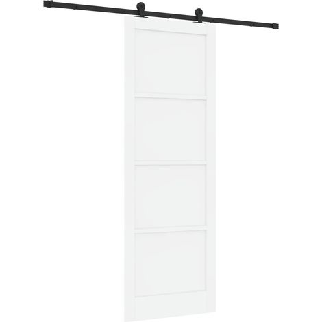 Maison Exclusive - Schiebetür ORKDAL Weiß 83 x 232 cm Massives Ki
