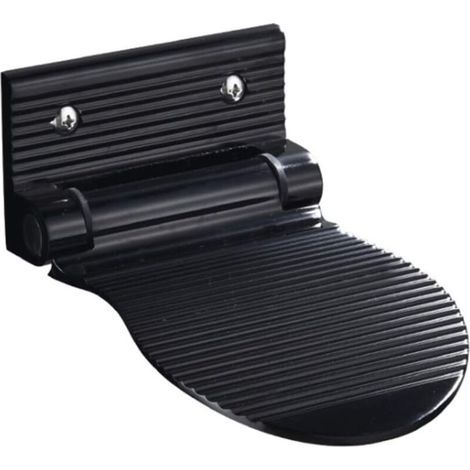 Repose-pieds de douche antidérapant en aluminium, pédale de douche de salle de bain, repose-pied de rasage pour douche, repose-pieds pliable robuste, repose-pieds avec vis de fixation (1/4)