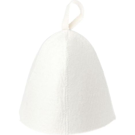 Saunahut aus Wollfilz, leicht, wiederverwendbar, zum Aufhängen, als Duschhaube, leicht und wiederverwendbar.