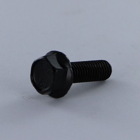 Vis métaux Tête hexagonale TH M6X40 Embase collerette crantée Classe 8.8 Acier zingué noir-1 pièce