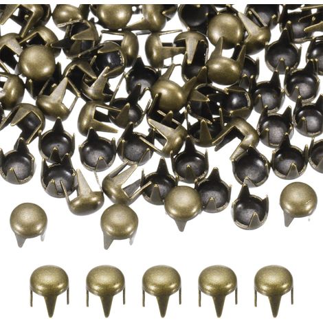 180Pcs 4mm Rivet Rond Bombé Métal 4 Griffes Pointes Bronze (1/5)