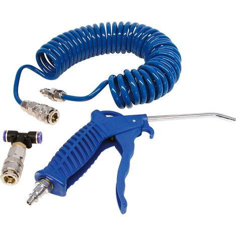 CARPOINT PISTOLA ARIA CON TUBO A SPIRALE DA 5M