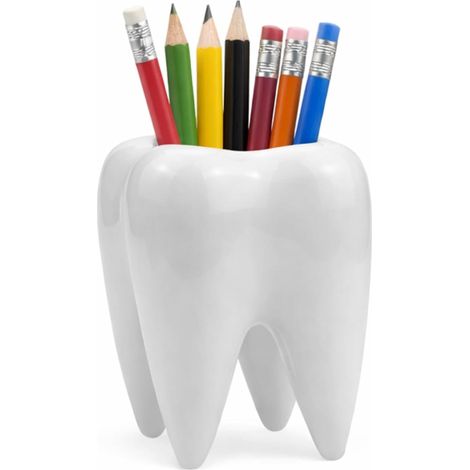 Céramique Sukkulententopf Zahnform 7,6 cm Pflanzgefäß blanc 2 unités (1/5)