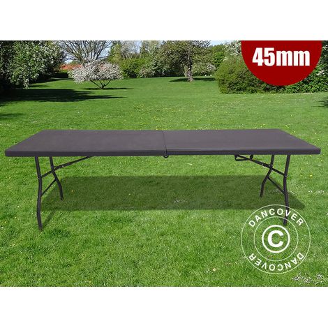 Folding Table 240x76x74 cm, Black (1 pc.) - Dancover (1/2)