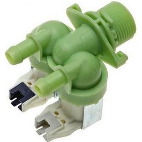 Ersatzteil - 2-Wege-Magnetventil 180° -  - CANDY, HOOVER, ROSIERES, ZEROWATT, LAMONA, BRANDT, DE DIETRICH, IBERNA