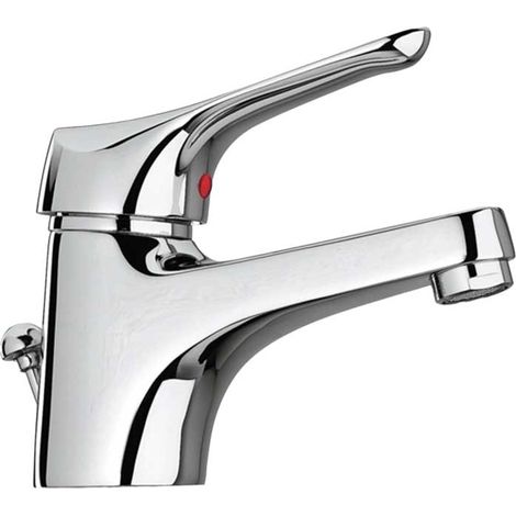 MISCELATORE LAVABO ""PILOT"" Cromo + Piletta 1""1/4