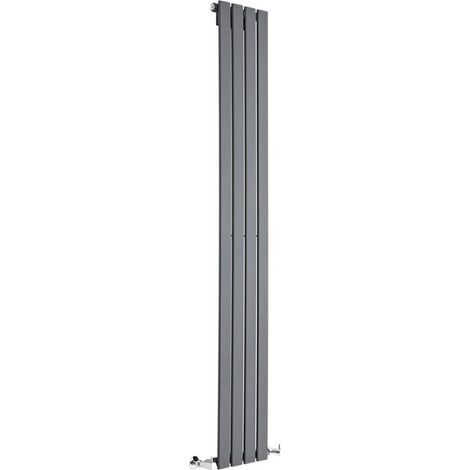 Single Tall Vertical Flat Panel Radiator Anthracite 1800 High 272 Wide