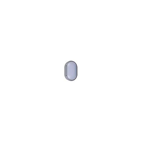 Lampada da parete amazonas large ip54 1xe27 l.18,5xw.9xh.28cm alluminio + policarbonato (pc) grigio