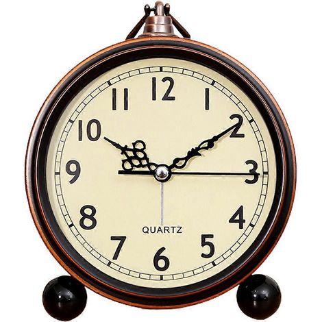 Réveil, horloge à pendule, horloge de maison, 10 cm, ultra-silencieuse, sans tic-tac, horloge cadeau - Style 1 (1/5)