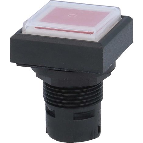Georg Schlegel Bouton-poussoir à membrane éclairée, carré, QUARTRON Course 3,0 mm - 1 Stück