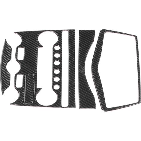 Cache-panneau de climatisation/lecteur CD en fibre de carbone, autocollant décoratif pour interrupteur de climatiseur, compatible avec 370Z Z34 2009-2020 (1/5)