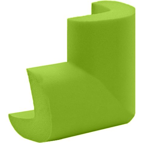 Lot de 10 protections d'angle, coussinets de sécurité pour enfants, coussinets de sécurité en mousse auto-adhésifs, adaptés aux coins de table, meubles, bureaux et étagères, verts. (1/5)