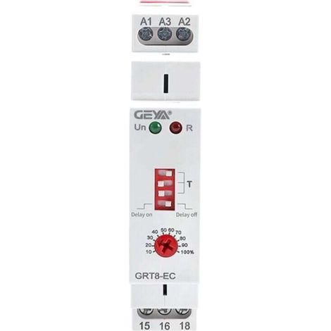 Relais Temporisé Double Fonction 10A 230V AC Temporisateur Électrique GRT8 EC (1/4)