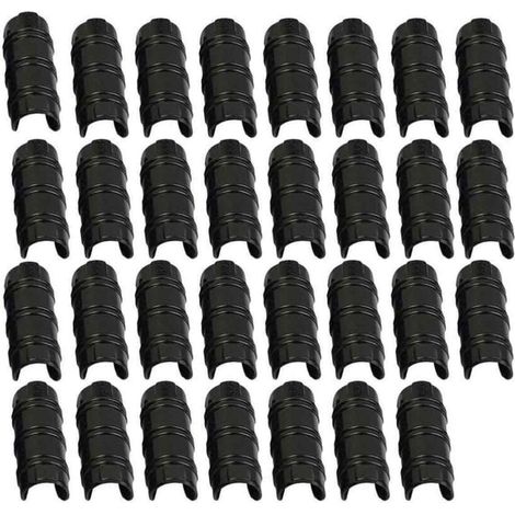 Pinces pour serre - 32 mm - Pour film de couverture et filets - 30 pièces - Vert (1/5)