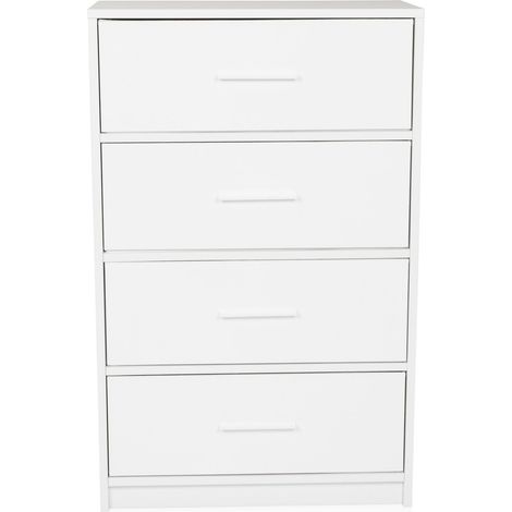 Kommode ESTORIA 58x30x91cm 4 Fächer weiß hjh LIVING (1/5)