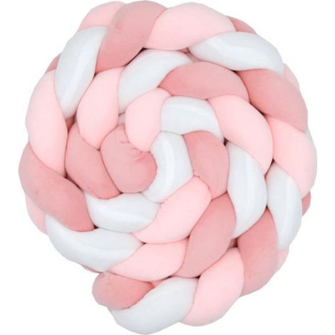 Tresse De Décoration - Coussin Velours - 200 Cm - Rose - Pour Chambre Bébé - 1 Pièce (1/3)