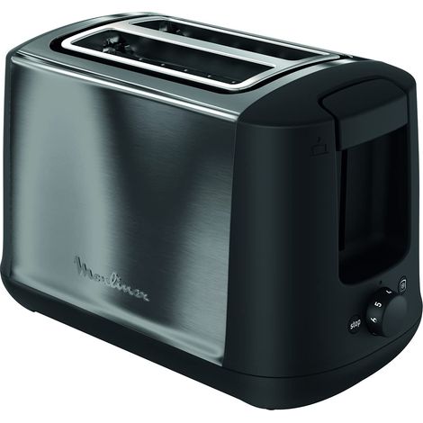 Moulinex LT3408K Subito 4 Tostapane 2 fette 850W 7 livelli doratura scongelamento riscaldamento colore Inox (1/5)