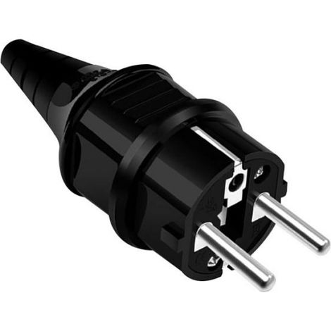 Prise Electrique - 4000 W - 250 V - 16 A - Compatible France Et Europe - Lot De 4 - Noire (1/3)