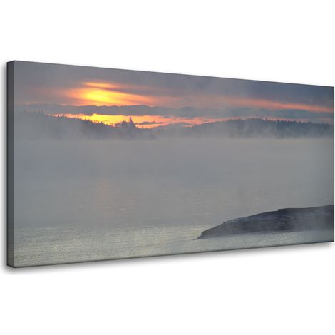 Leinwanddruck Natur Sonnenuntergang 80x40 cm
