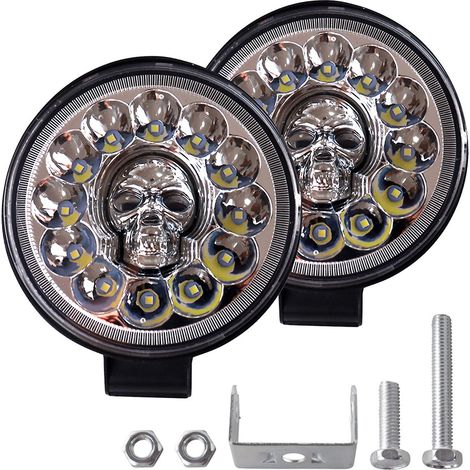 Phares de travail ronds à LED pour voitures, feux de route et de proximité, projecteurs pour SUV (1/5)