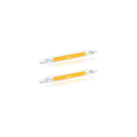 5 W R7S 78 mm J78 COB-Filament-LED-Glühbirne, 500 Lumen 360 Grad, Halogenlampe entspricht 30 W, 48 W, 50 W, perfekt für Zuhause, Küche, Zimmer, Balkon, Büro usw. (2 Stück, Warmweiß 2700 K) [Energiekla (1/5)