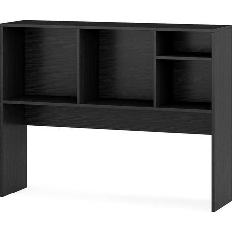 Scaffale da ufficio 94 x 25 x 73 cm con 4 scomparti elegante design contemporaneo in legno nero 200020122