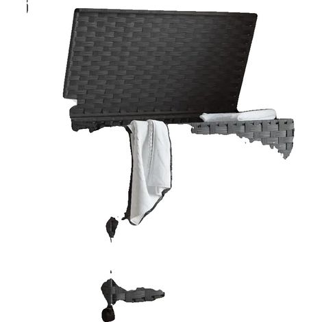 Cestino con ruote, materiale resistente, utilizzo versatile, grigio (1/2)