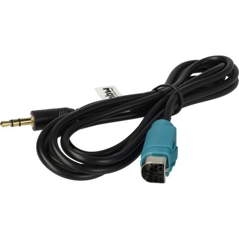 vhbw AUX Audio Adapter Kabel KFZ Radio (120 cm) Ersatz für Alpine KCE-236B