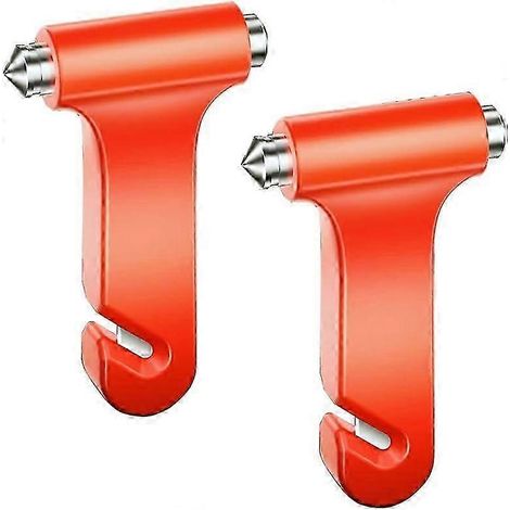 Ensemble de 2 marteaux de sécurité pour voiture, outil d'évacuation d'urgence, marteau pour vitre de voiture et ceinture de sécurité-AquaForge (1/5)