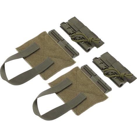 2 pièces Boucle de dégagement rapide MOLLE pour équipement extérieur, en nylon portable, couleur verte